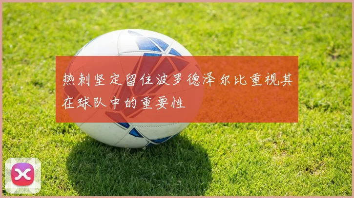 热刺坚定留住波罗德泽尔比重视其在球队中的重要性